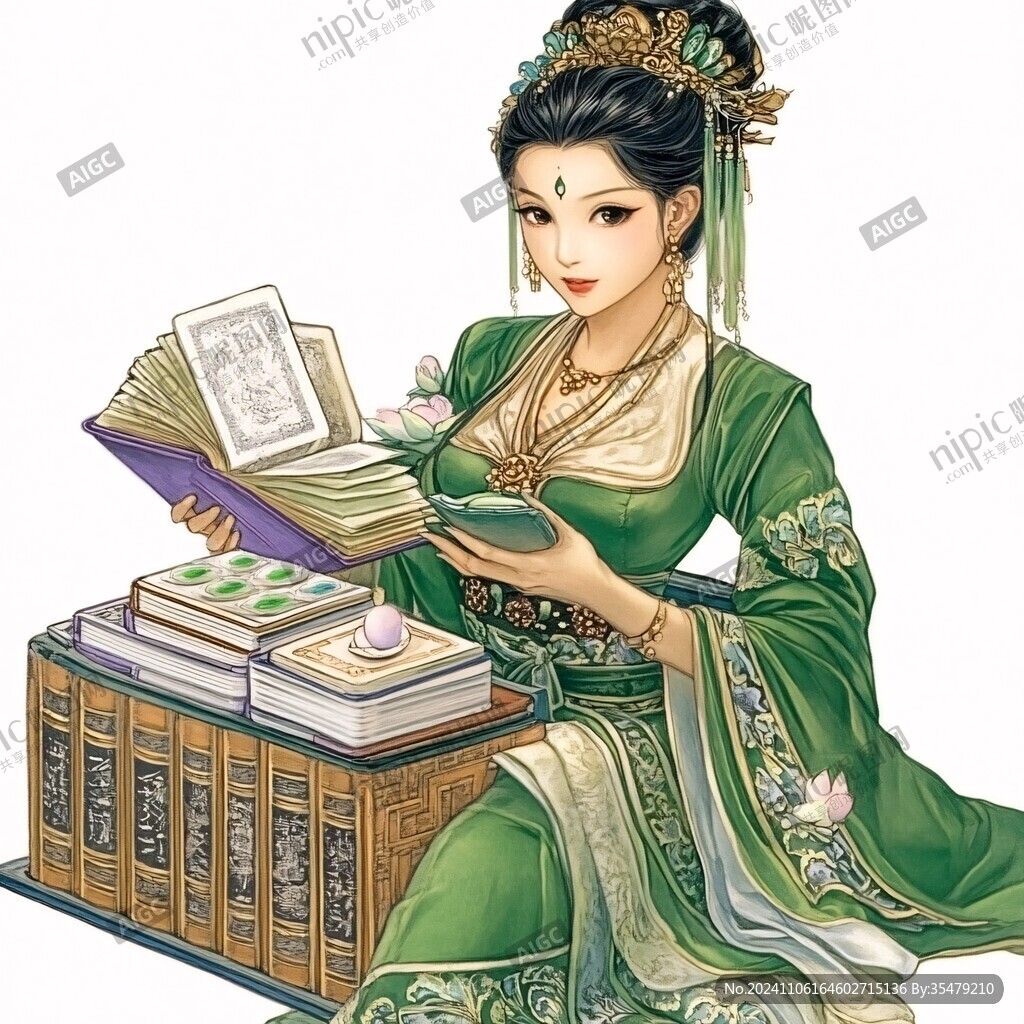 古代人物讀書