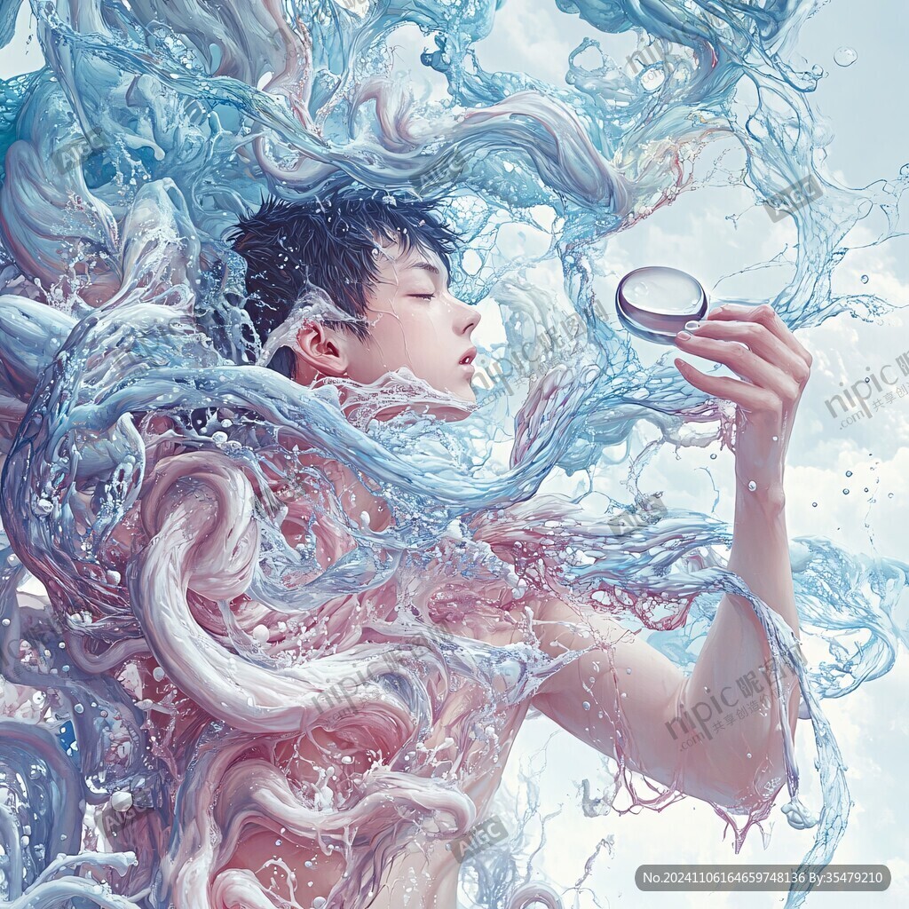 夢幻人物創意插畫