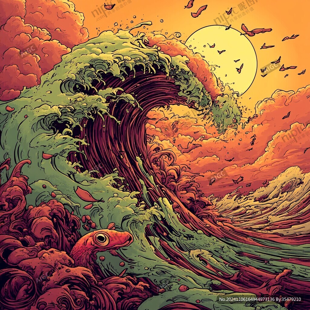 國潮海浪