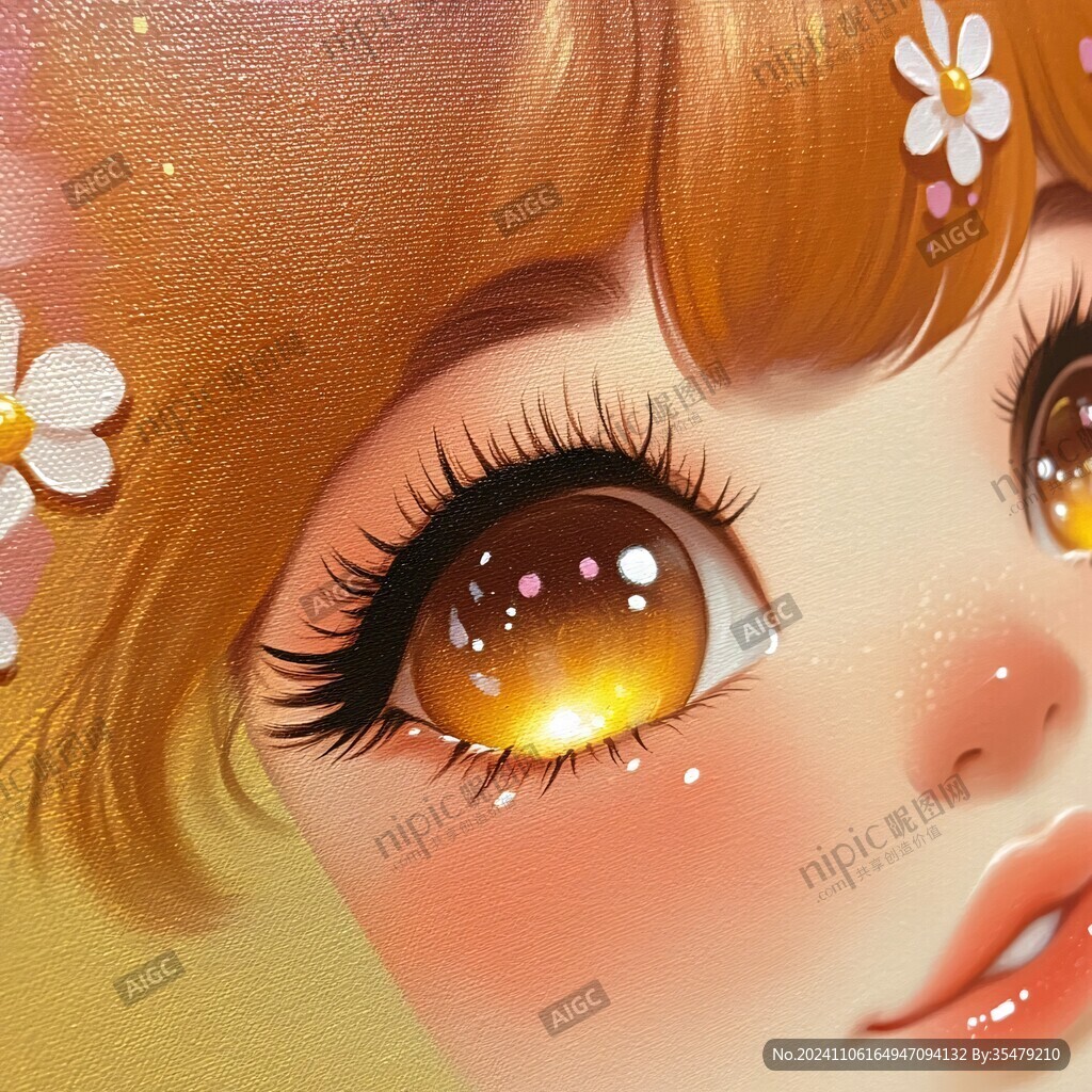 美女眼睛插畫
