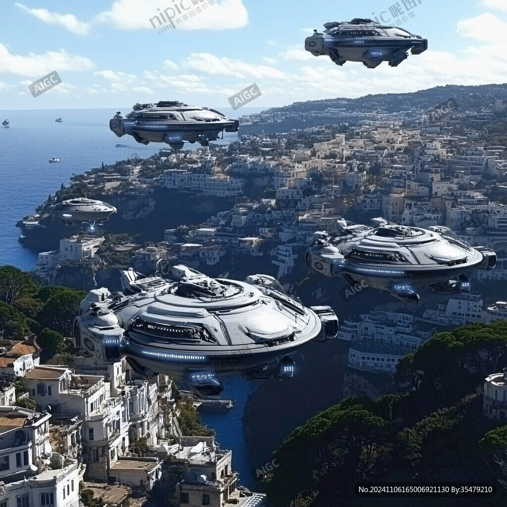 未來飛碟科幻造型