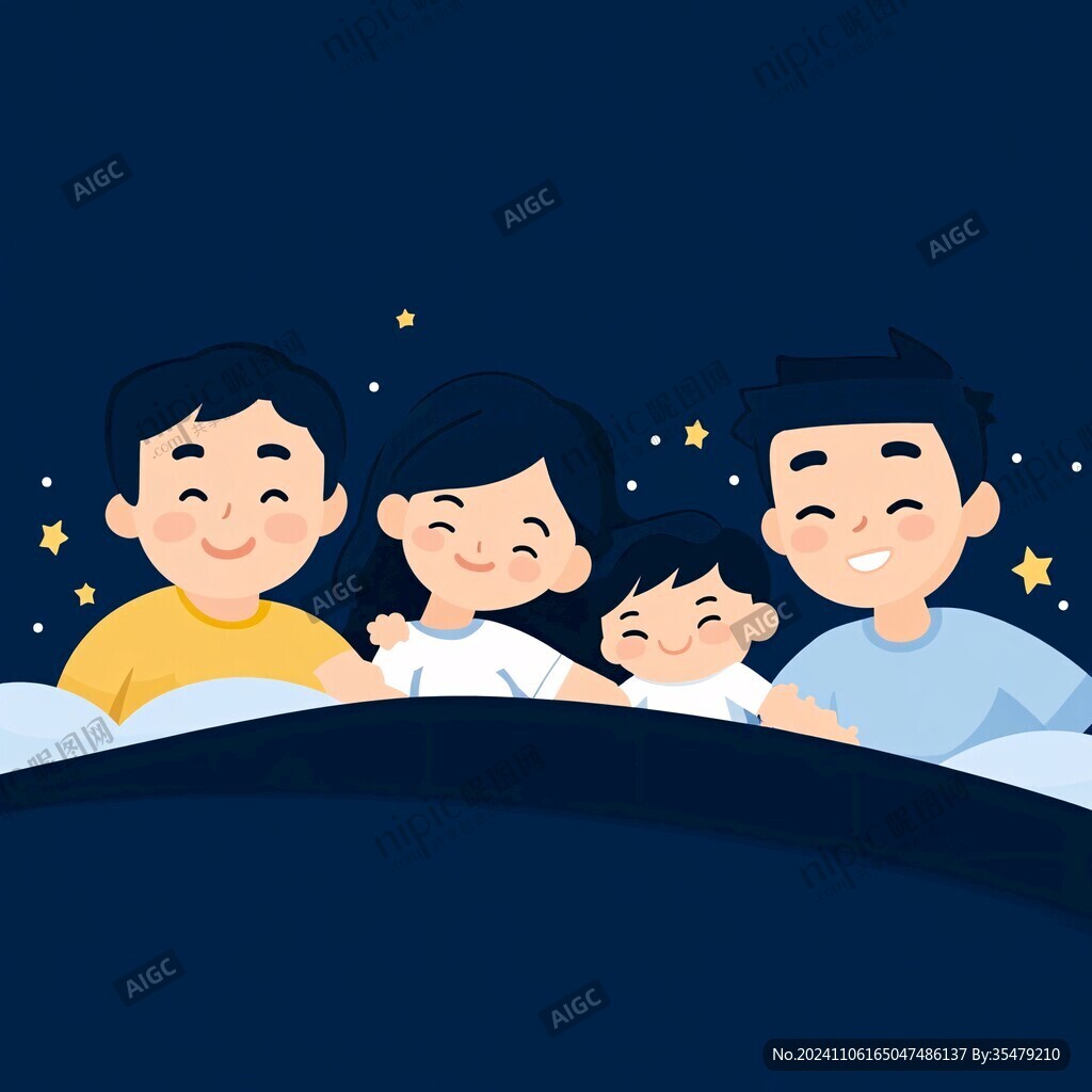 一家人插畫