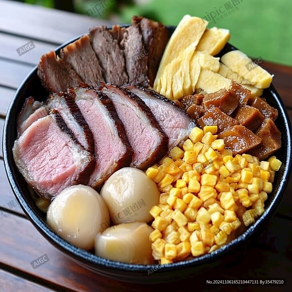 鹵味拼盤飯