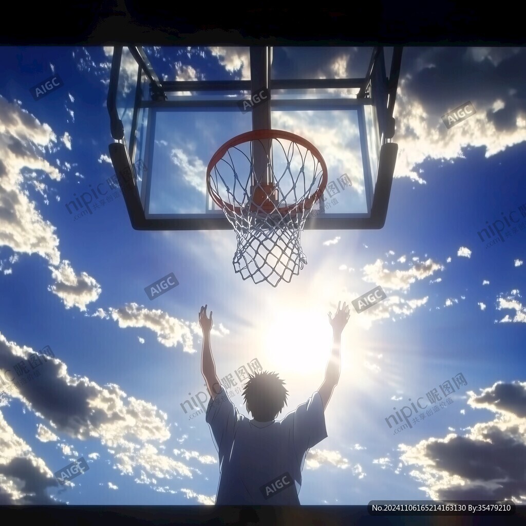 籃球架天空