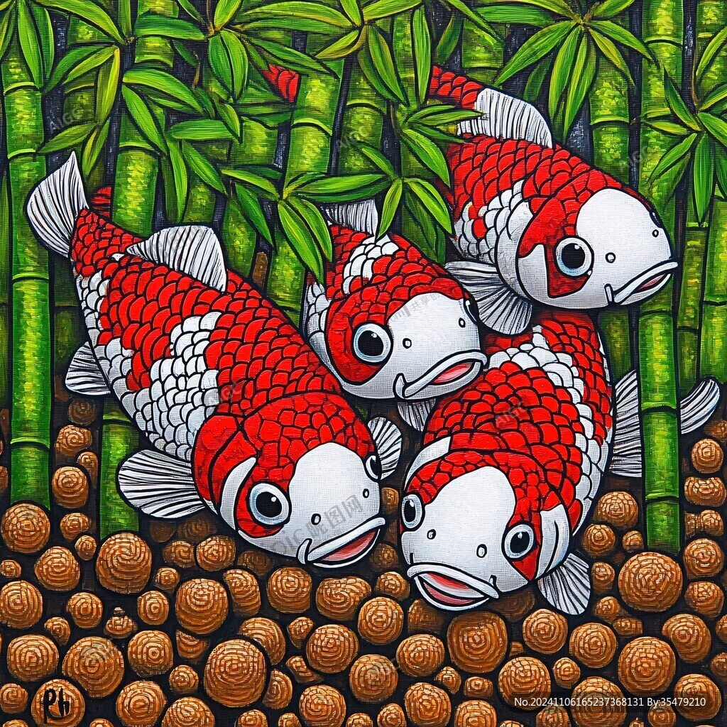 四魚聚財(cái)