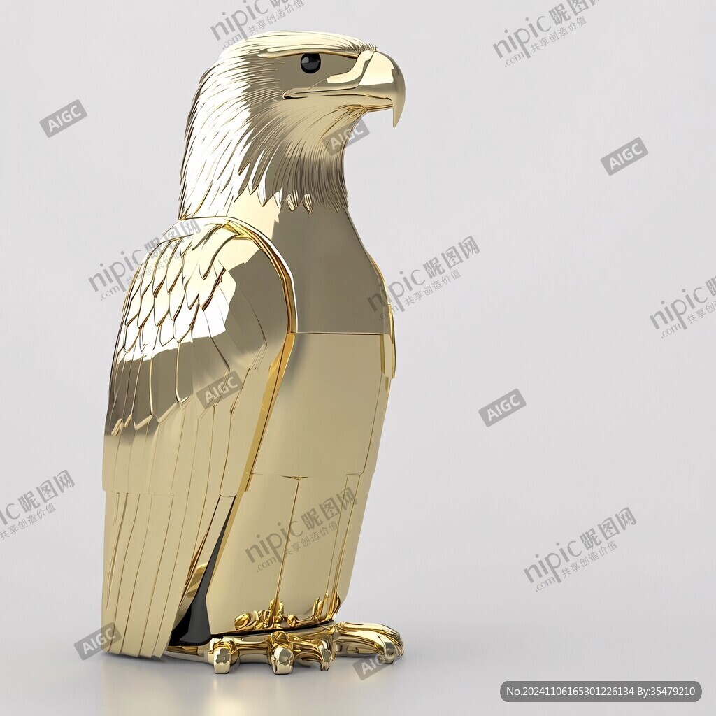 鍍金鷹雕