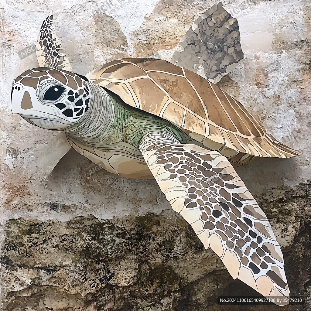 魚干花3d立體浮雕畫