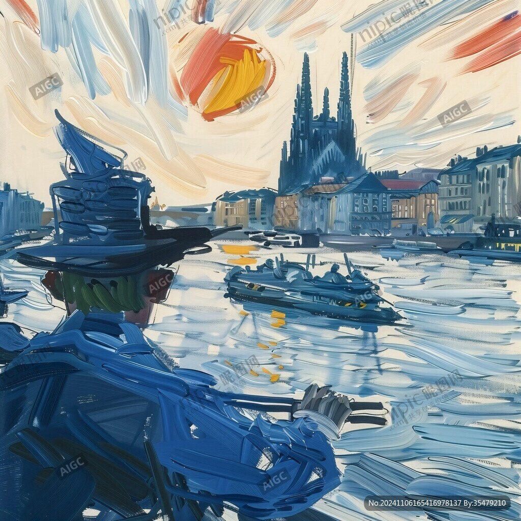 法蘭克福旅游宣傳插畫