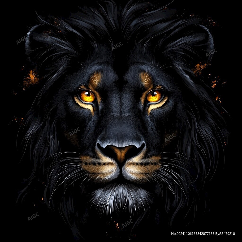 插畫獅頭