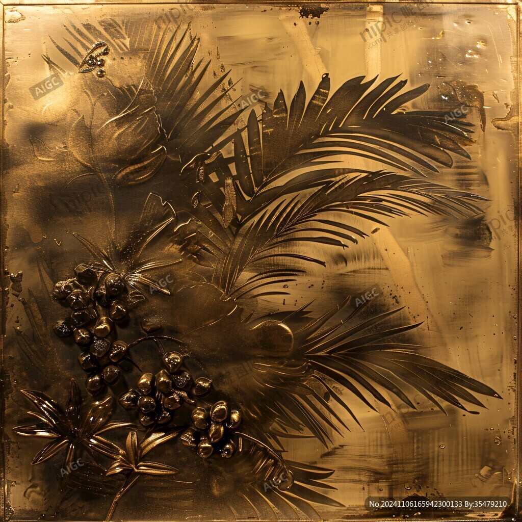 金色素材藝術(shù)玻璃