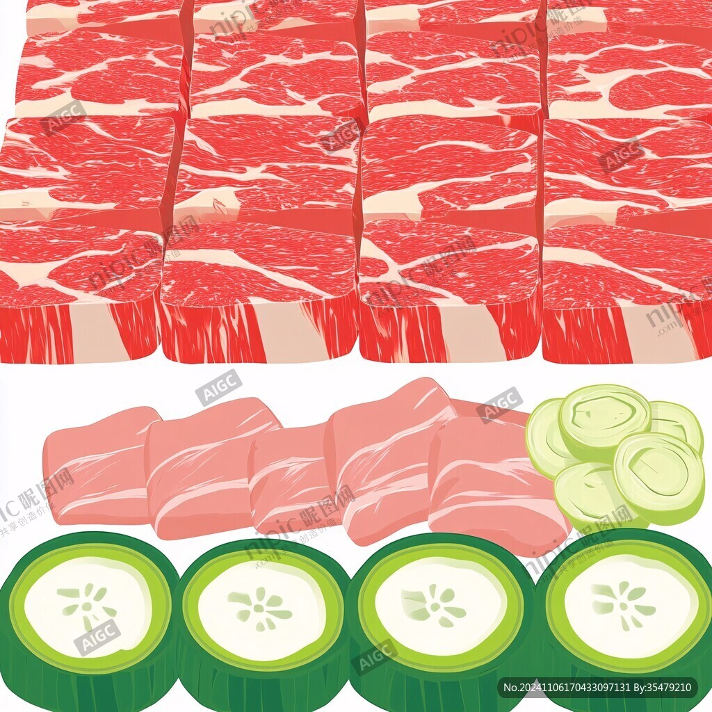 五花肉插畫