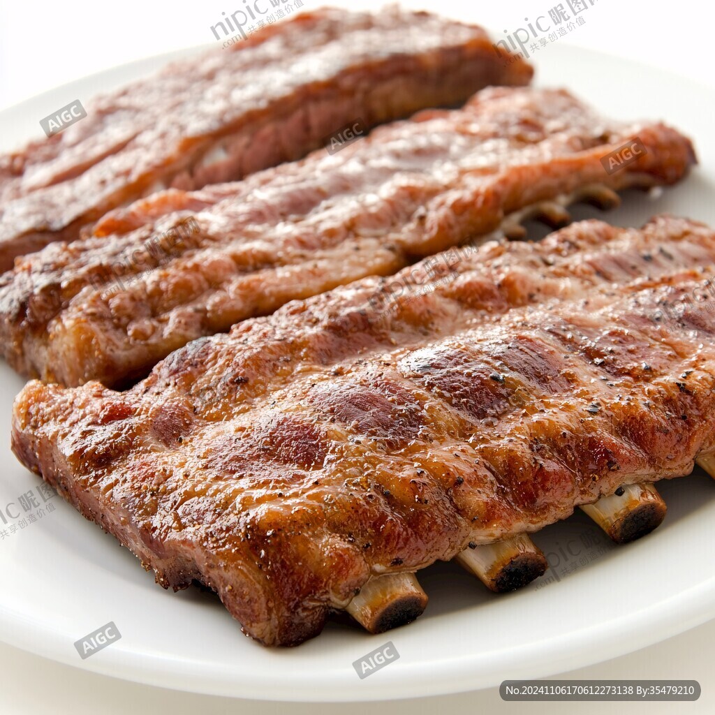 烤花紋排骨肉