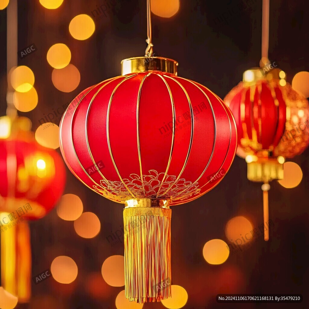 新年春節氛圍燈籠