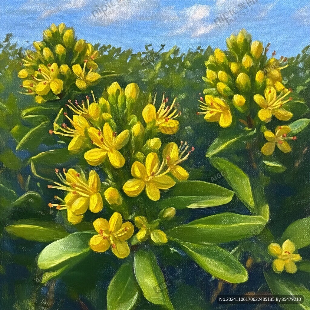 寫實(shí)金銀花