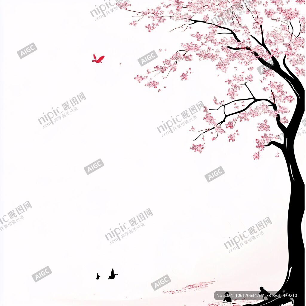 桃花主題背景畫面素材