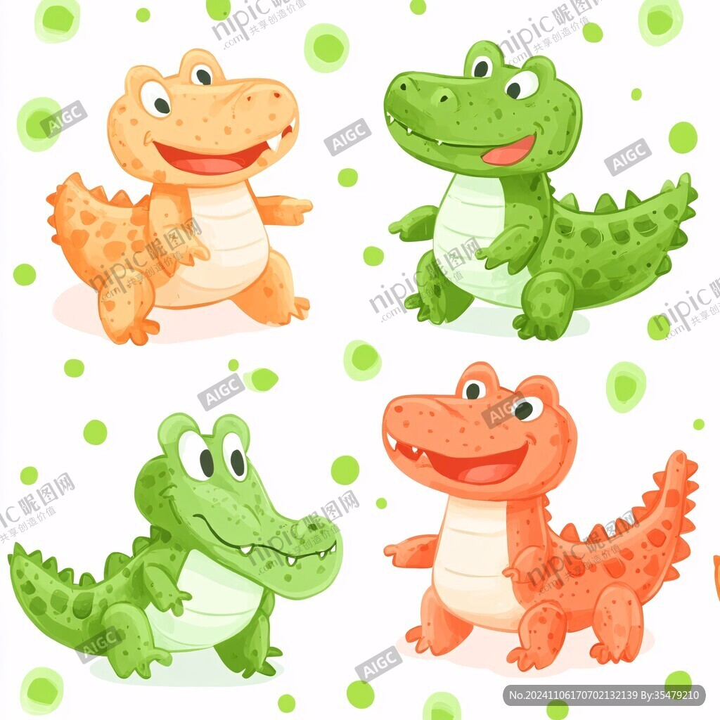 卡通鱷魚形象設計