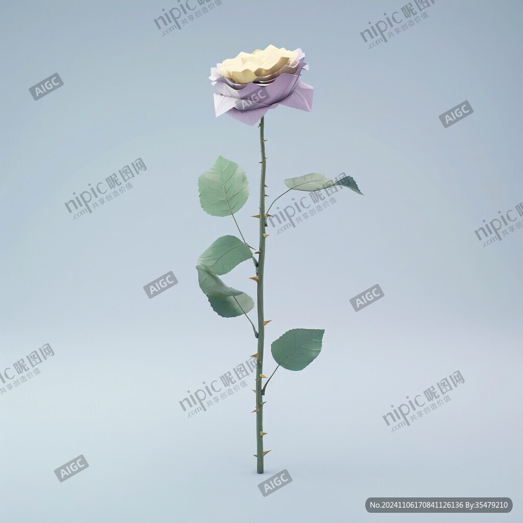 一支玫瑰花朵鮮花