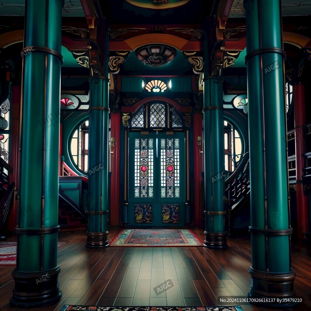 古典宮廷建筑室內(nèi)