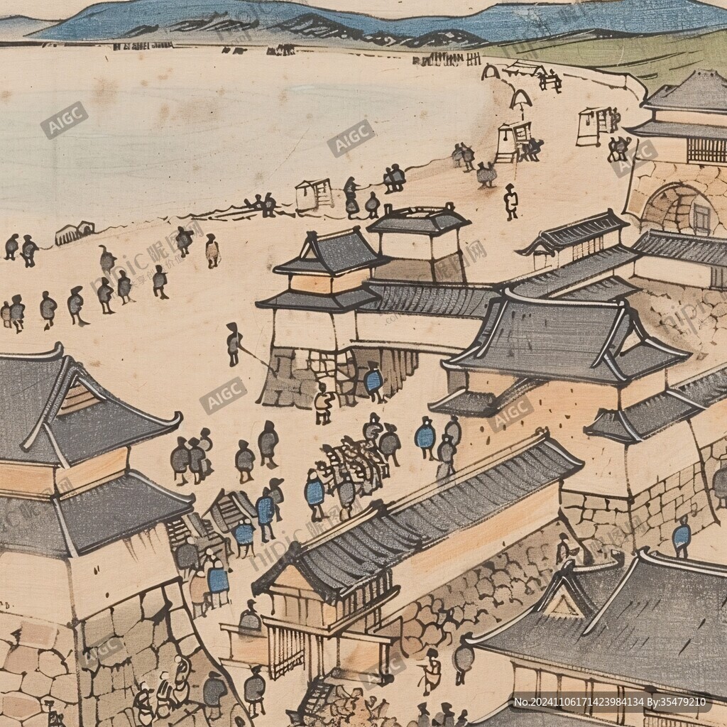伊勢名所二見浦之圖