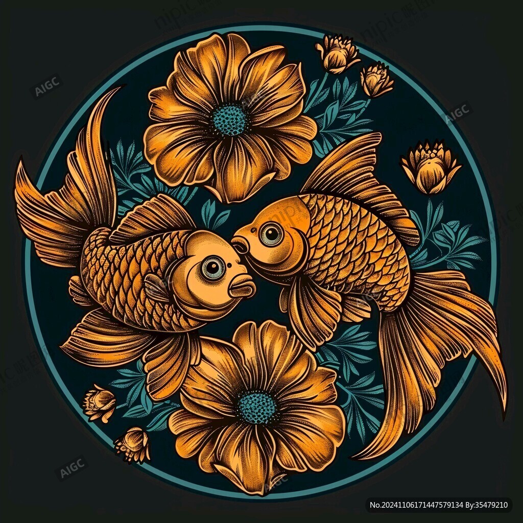 金魚圖案紋飾