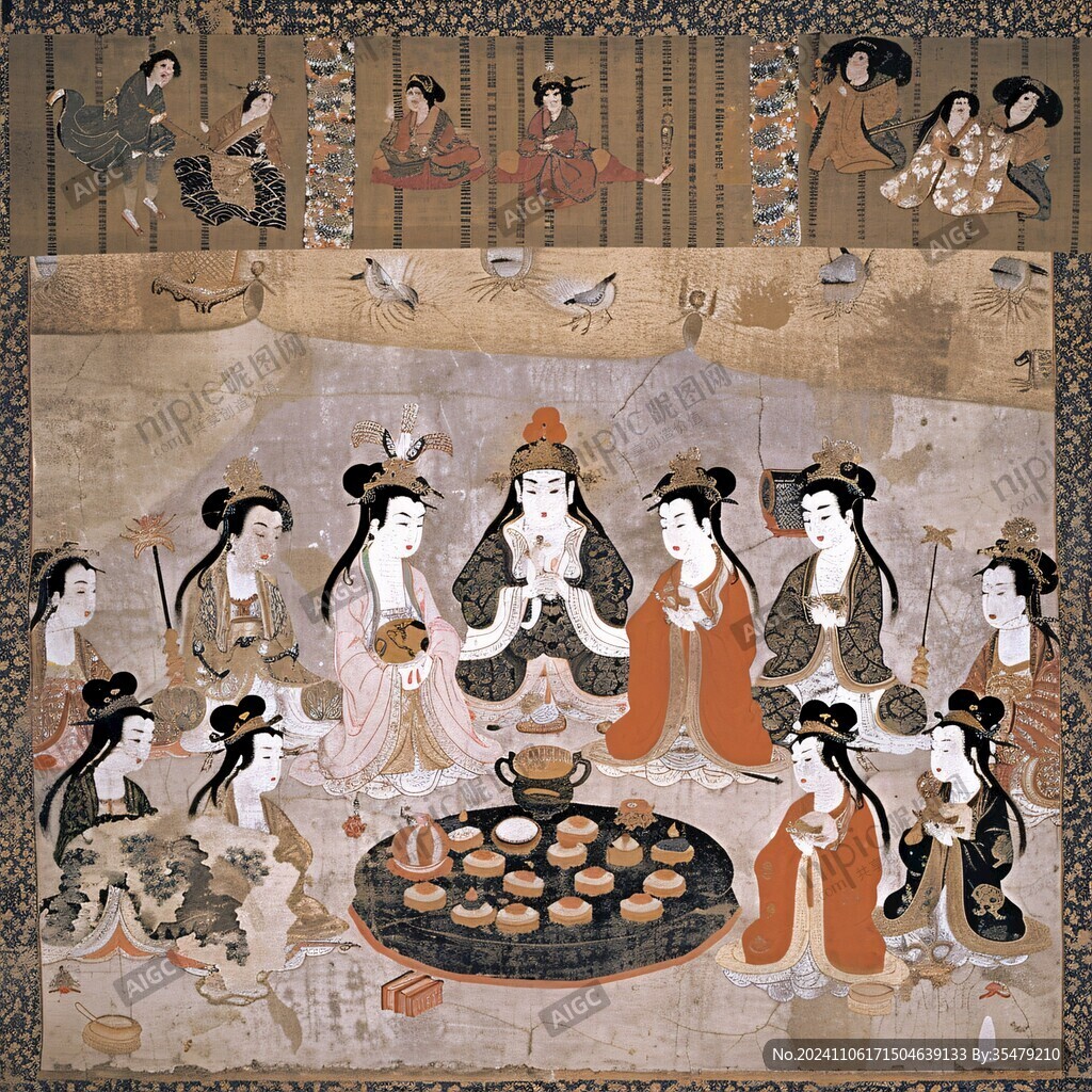 漢代宴飲圖