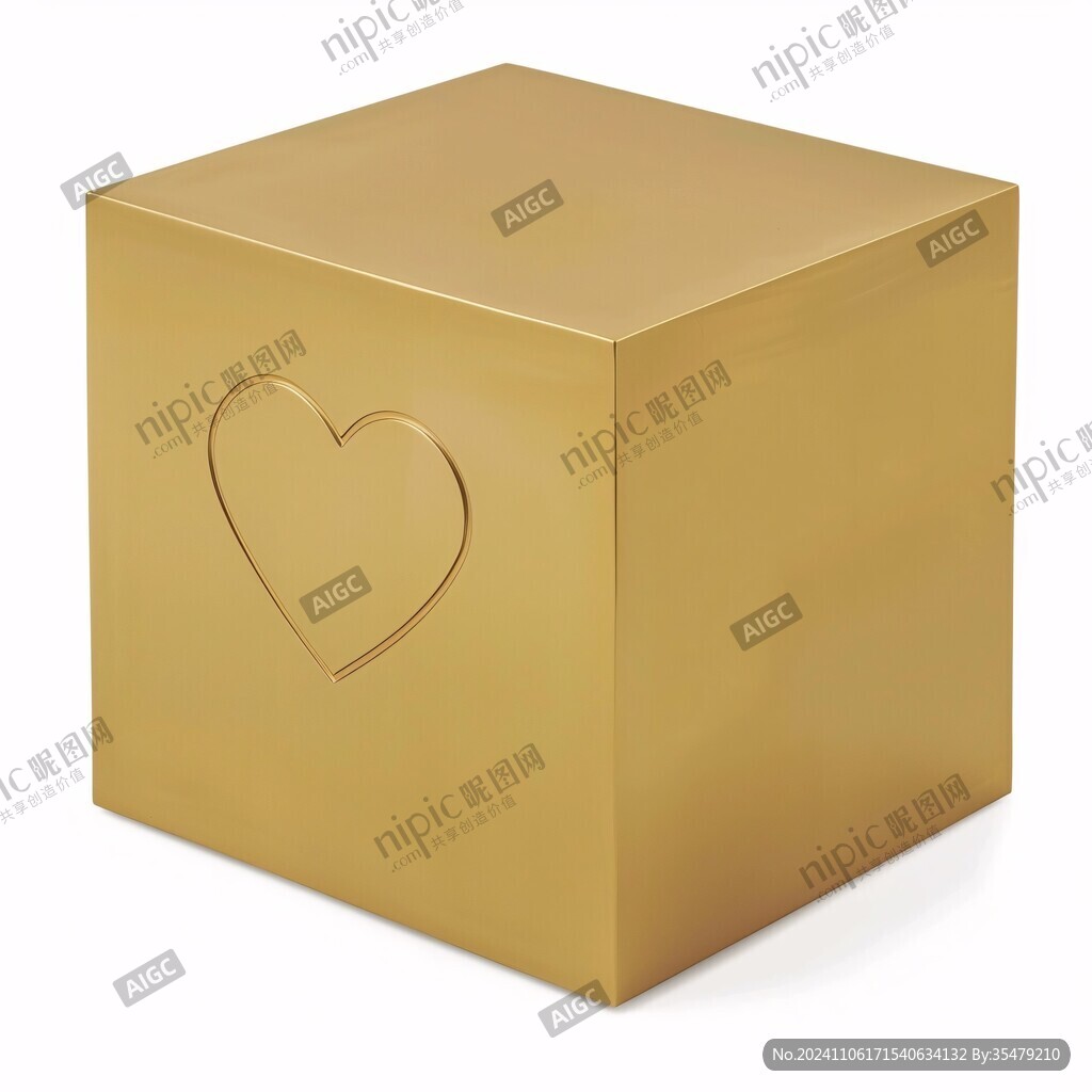 金色立方體box