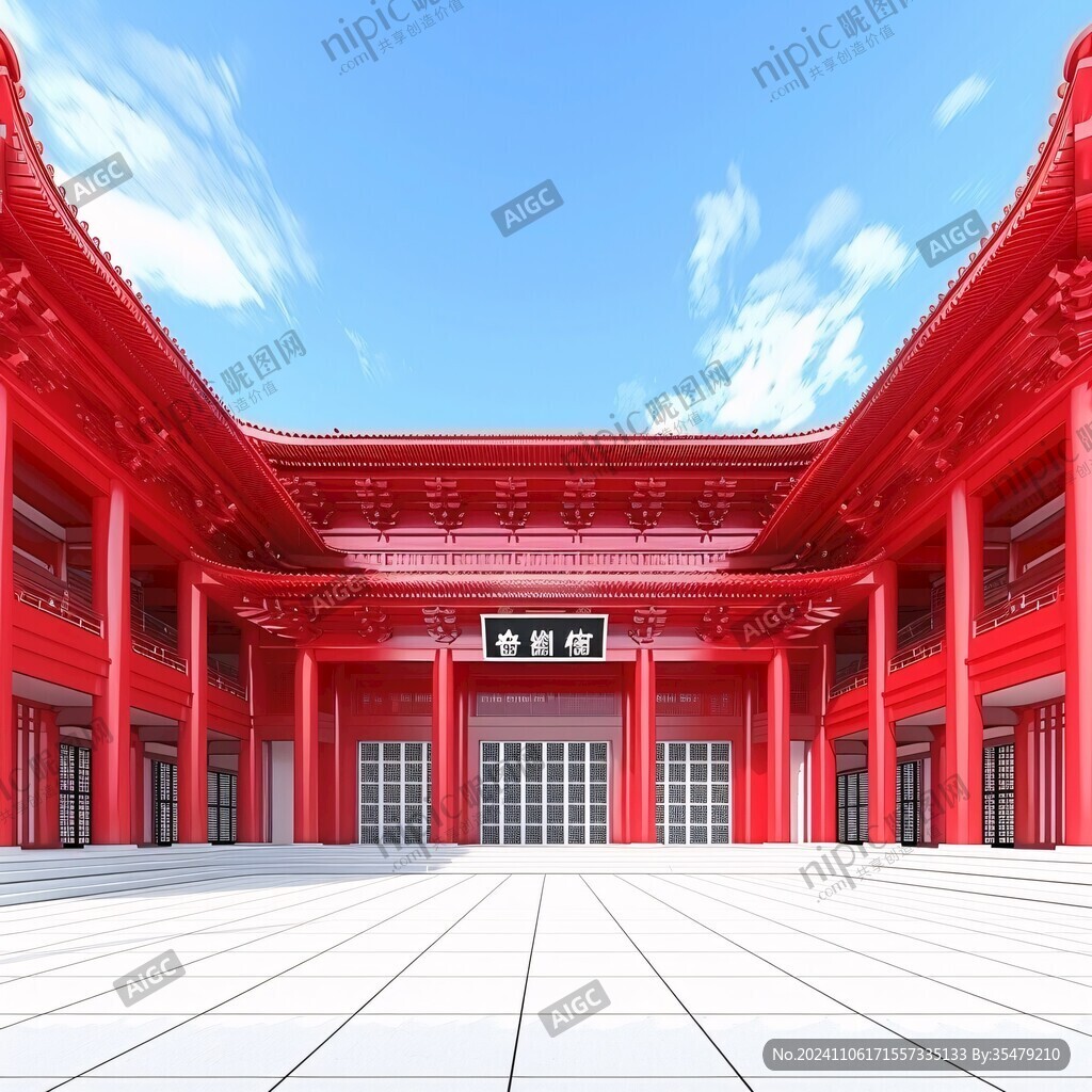 中式戲院戲臺(tái)戲園劇場(chǎng)