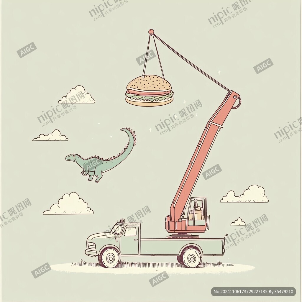 創意插畫恐龍素材