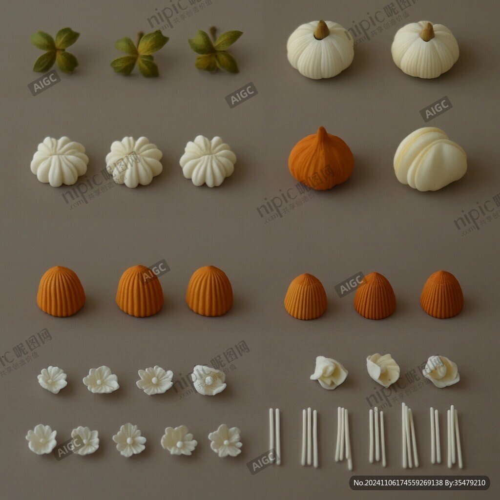 立體食物素材