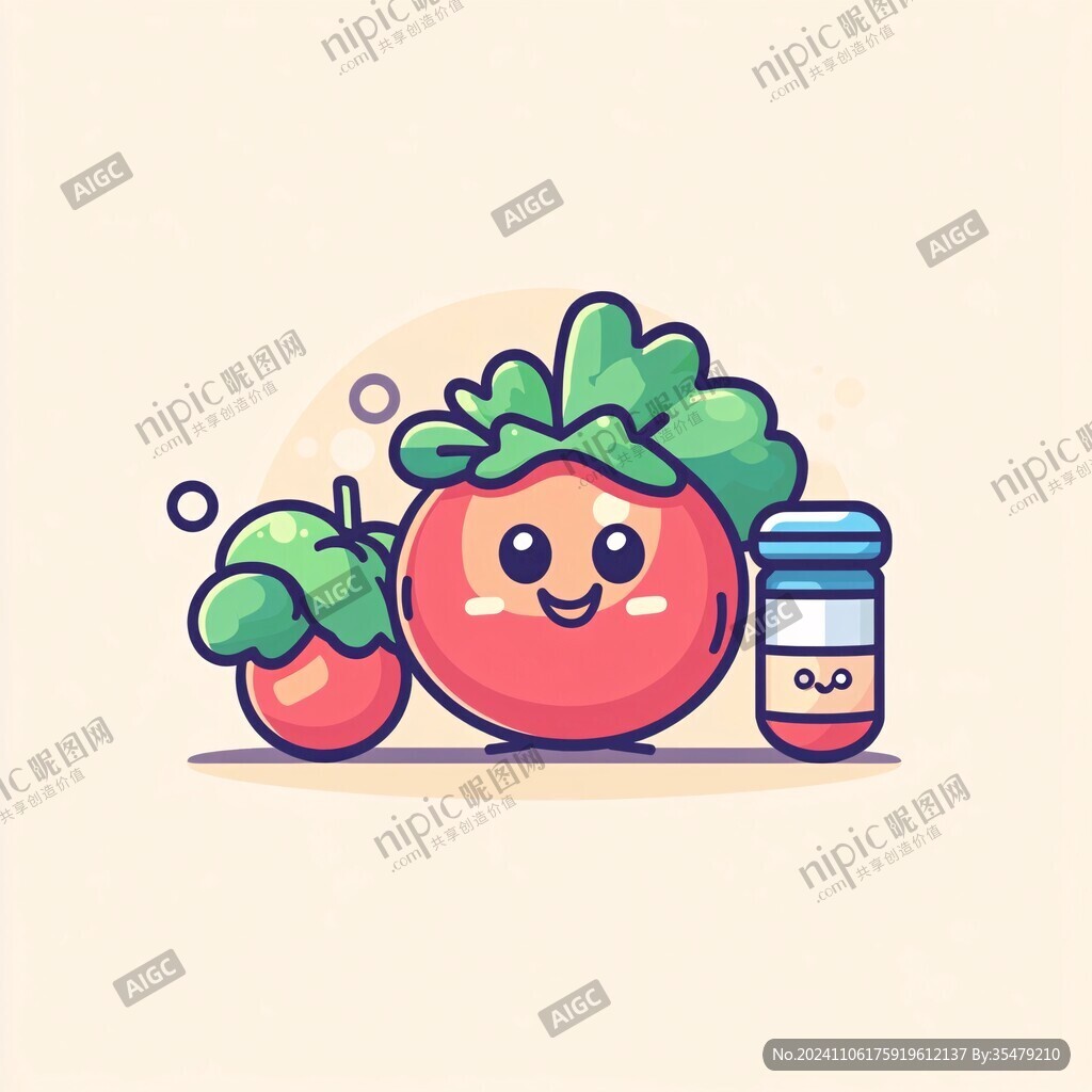 番茄卡通形象ip