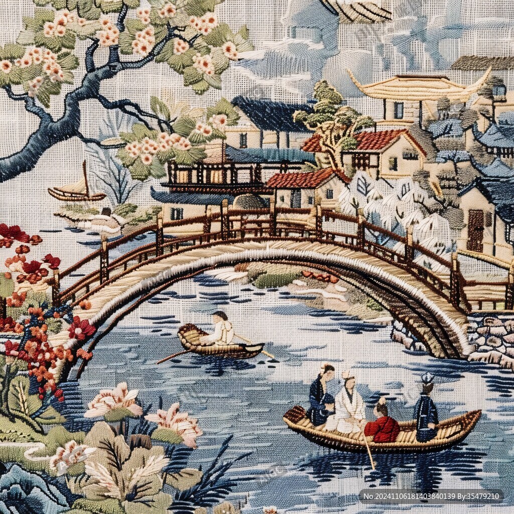 繅絲浮雕