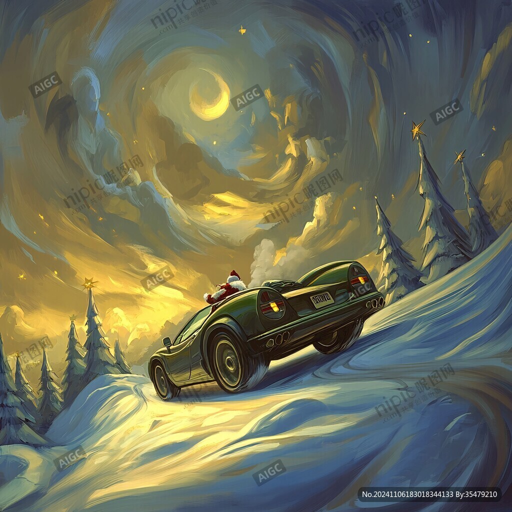 汽車包裝插畫