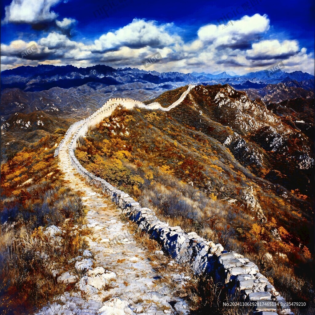 長(zhǎng)城油畫