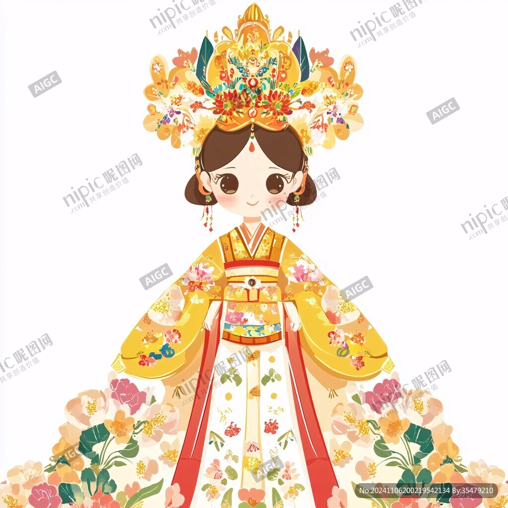 q版皇后插畫