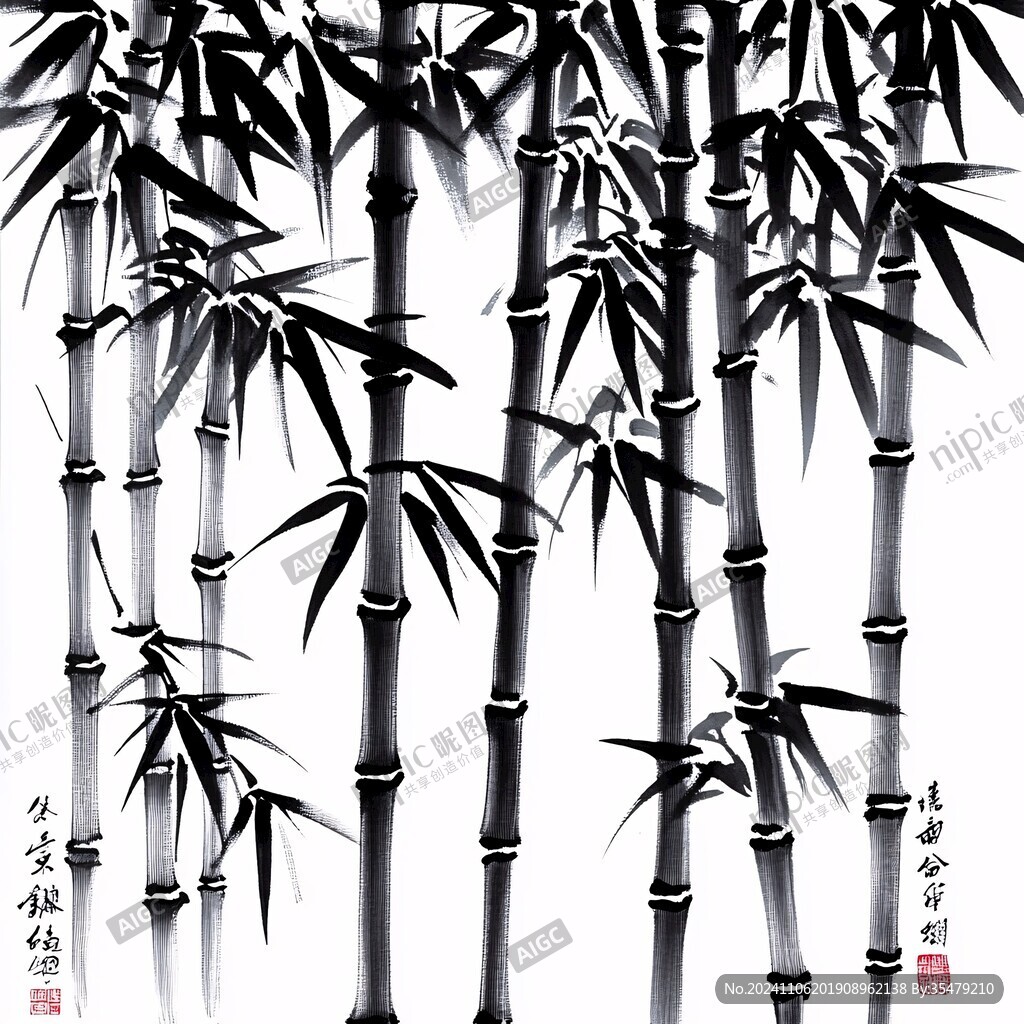 墨竹圖片