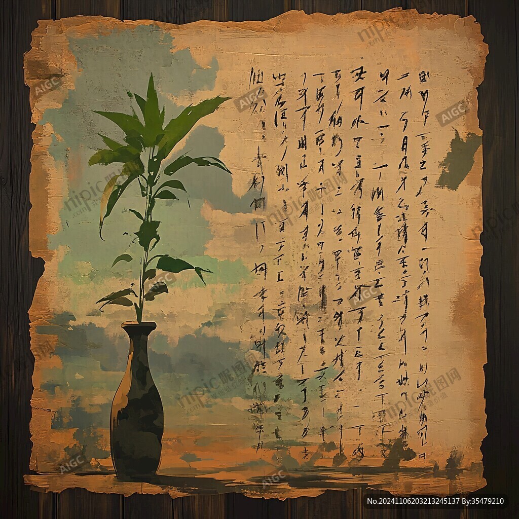 復(fù)古字畫背景