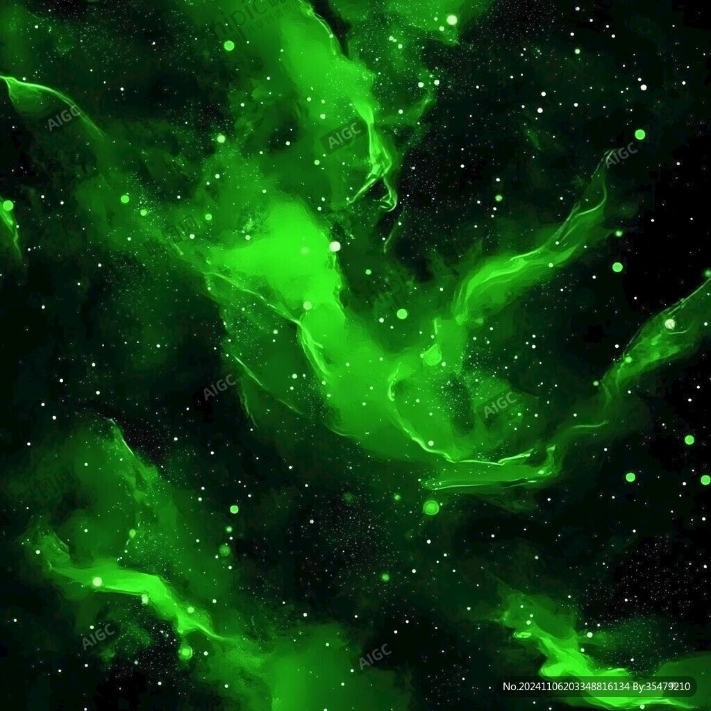綠色星空圖
