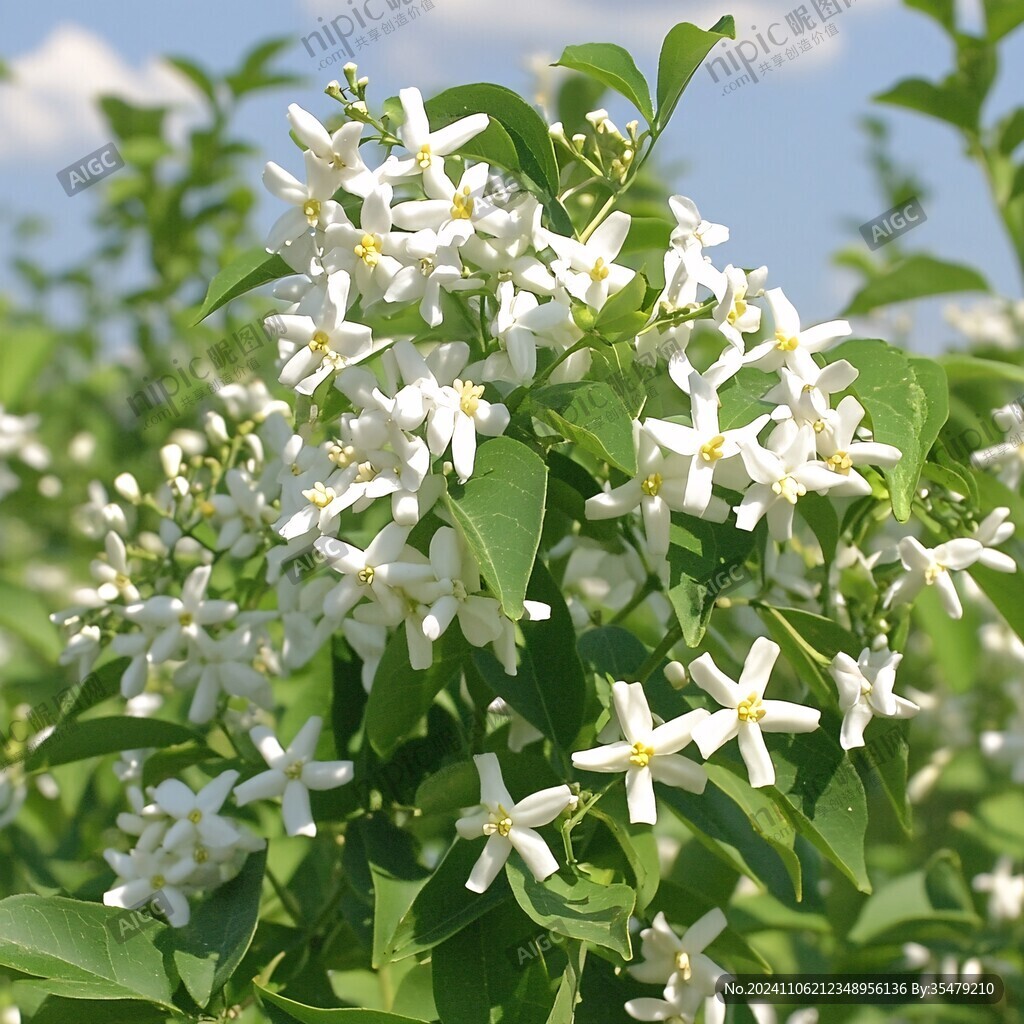 卵葉女貞開花