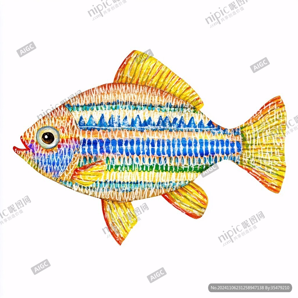 七色魚標本