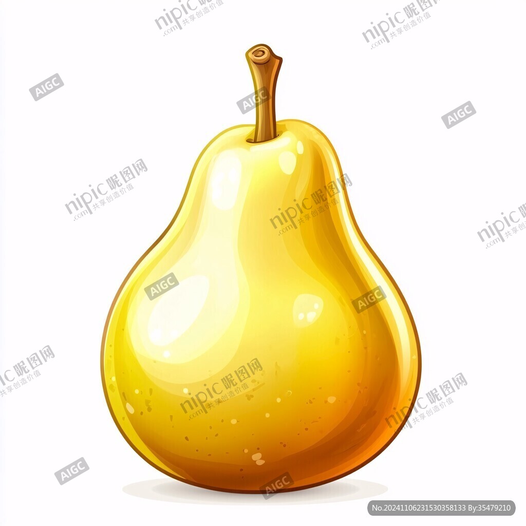 黃金梨插畫