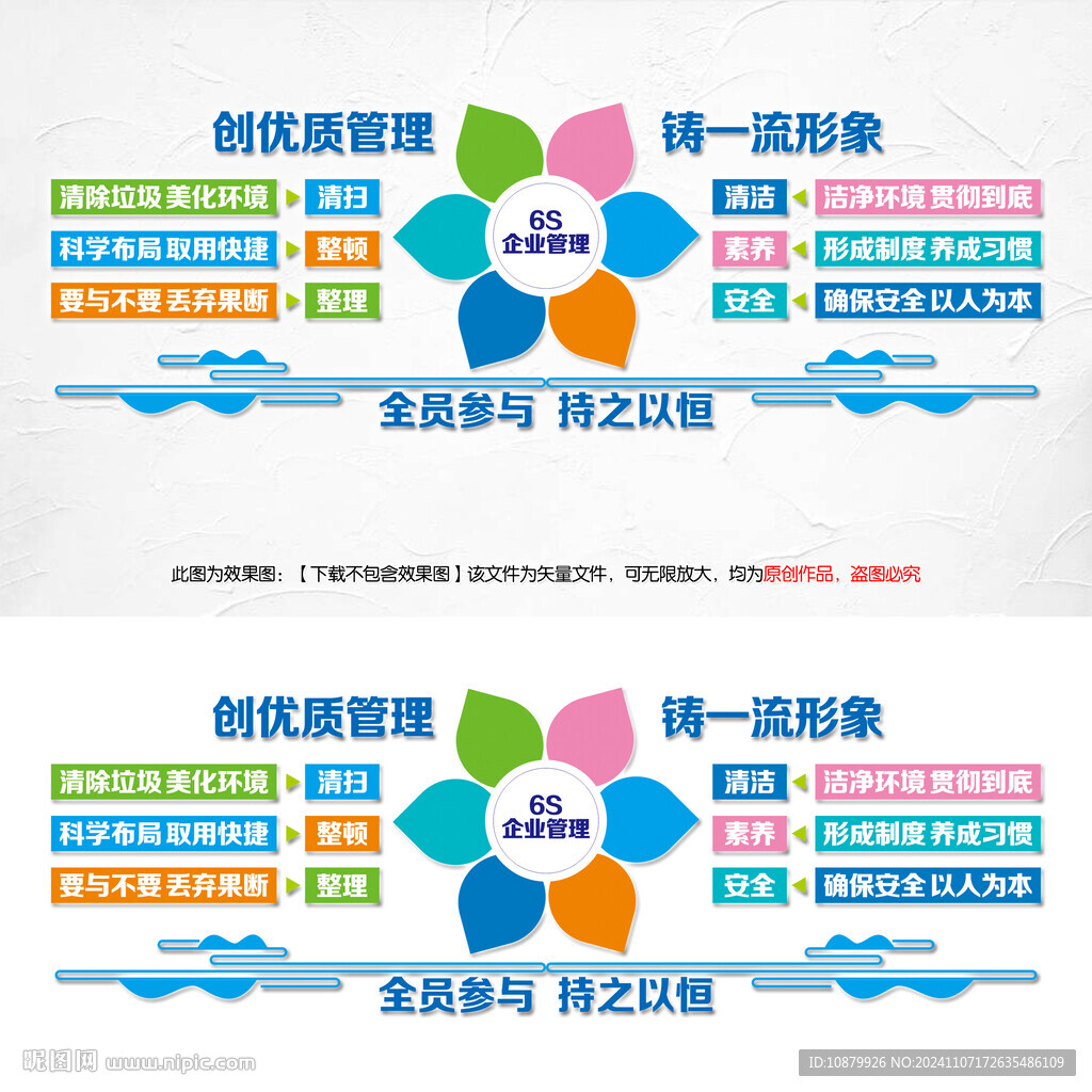 6S企業管理文化墻