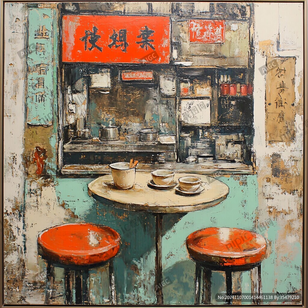 飯店港風裝飾畫