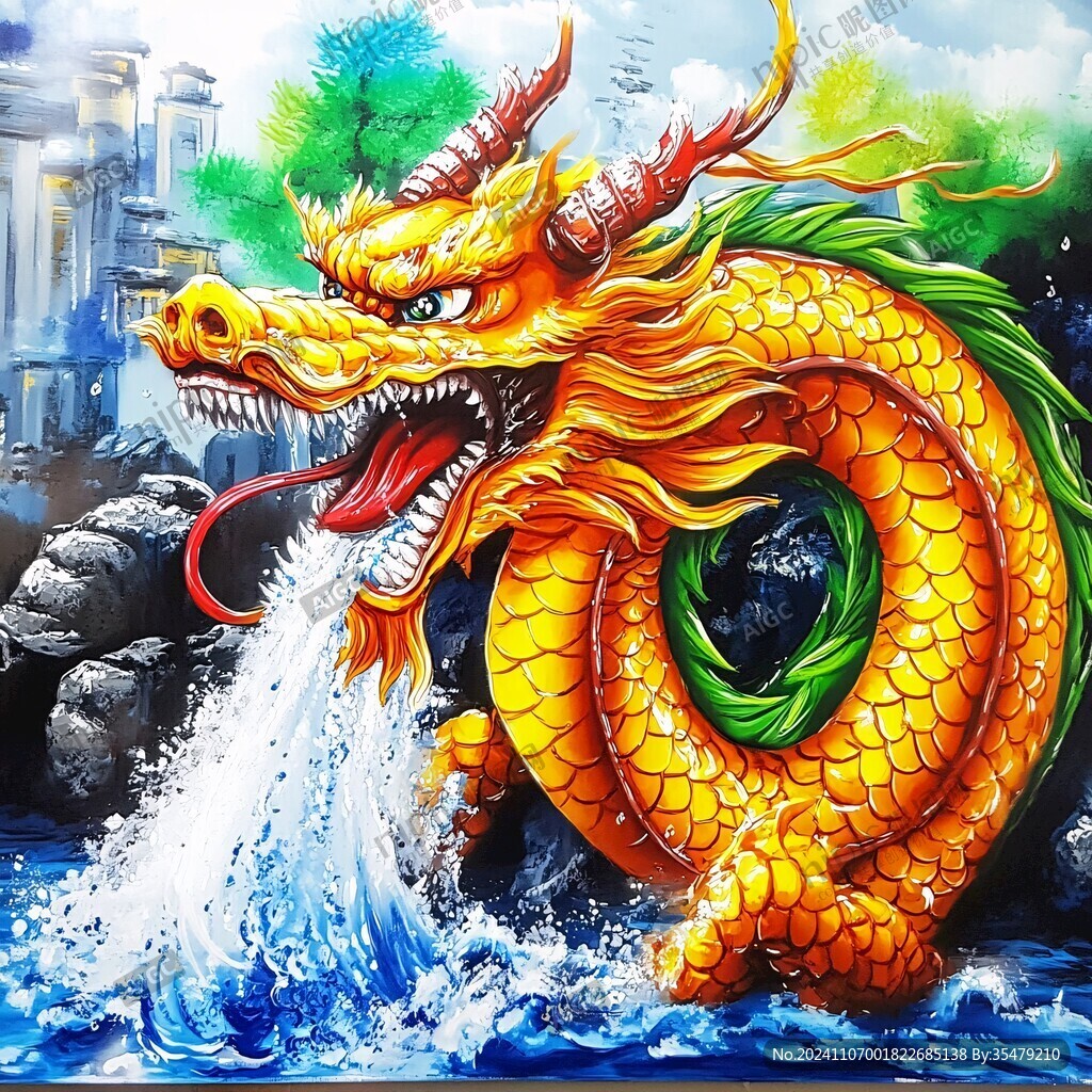 國(guó)潮風(fēng)蛟龍得水