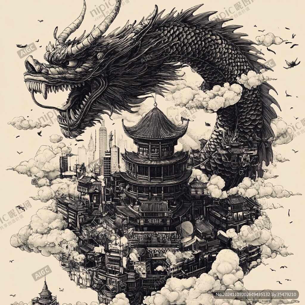 九天樓插畫