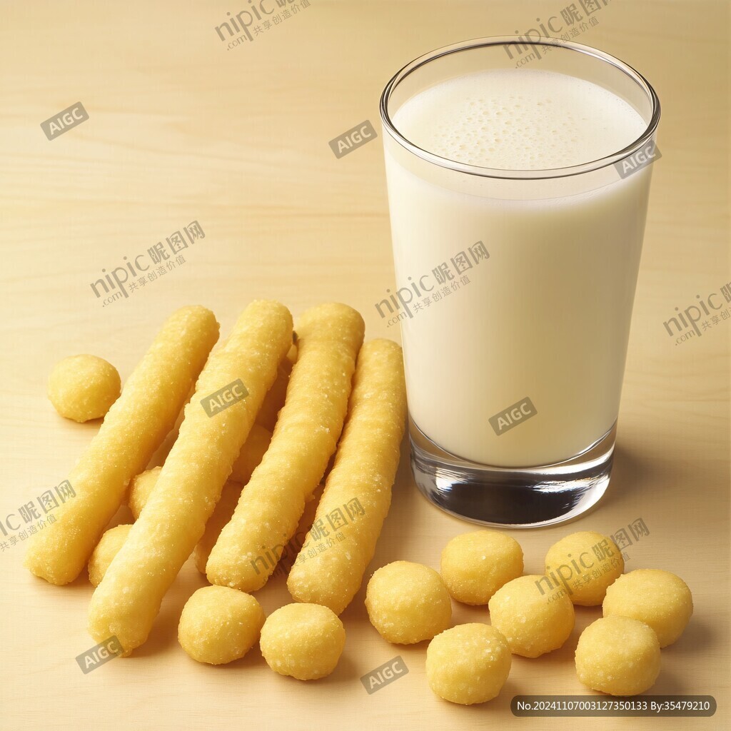 牛奶油條圖片