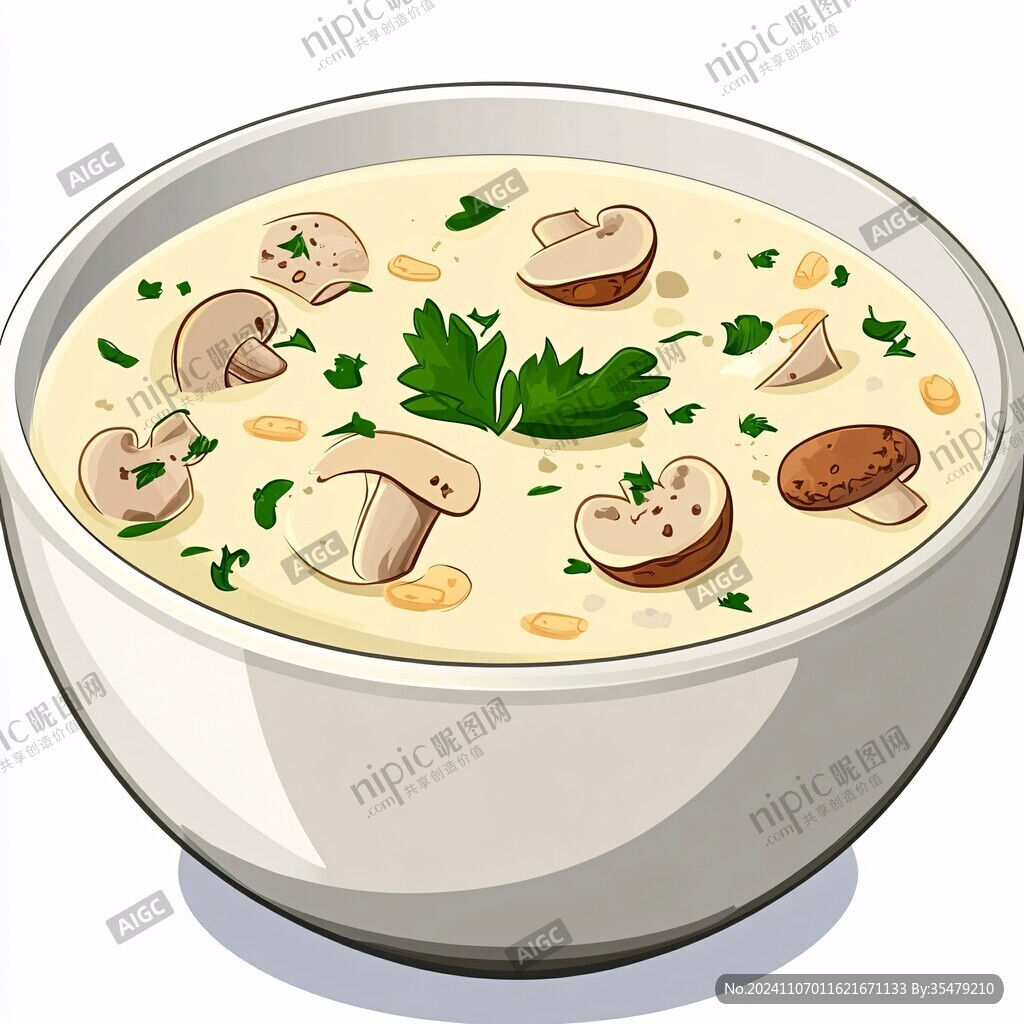 蘑菇湯圖片