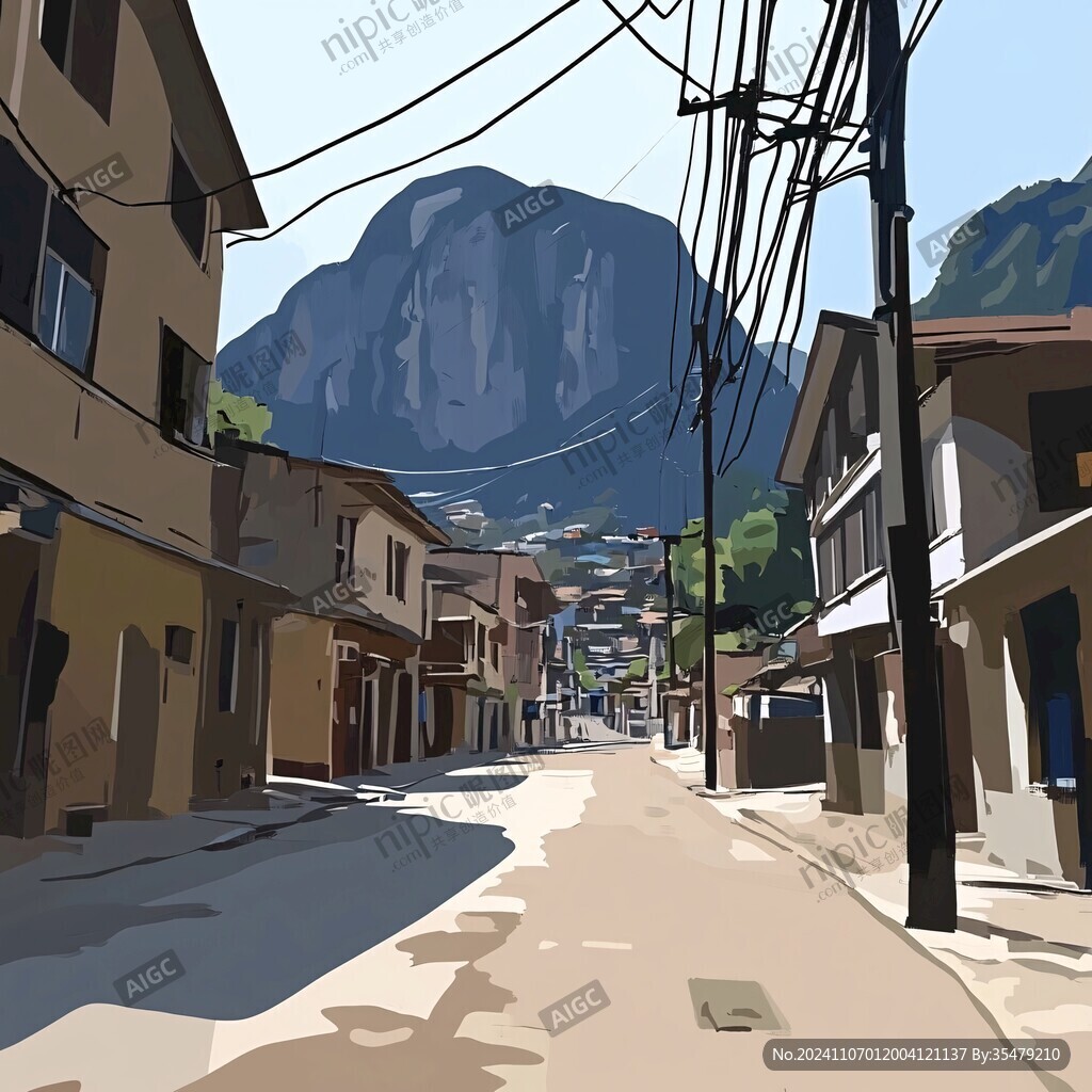 山村插畫