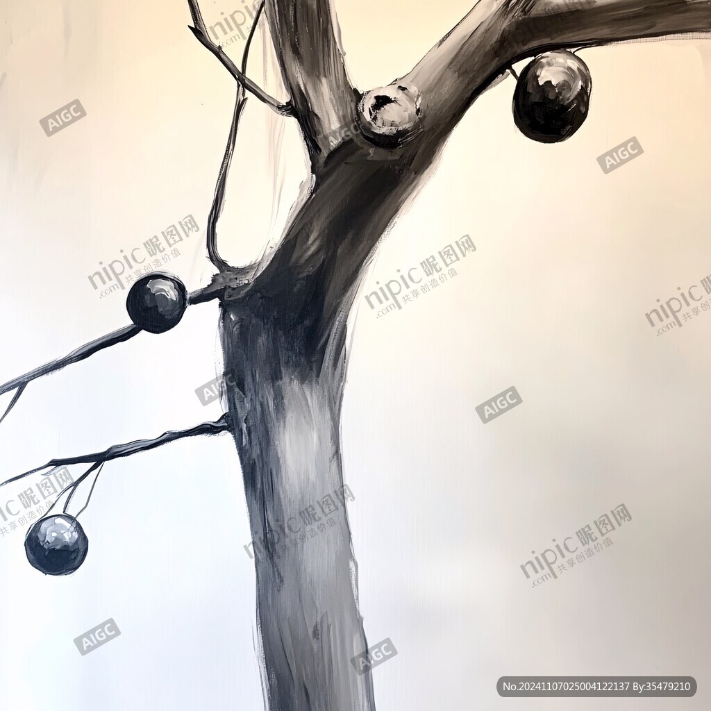 意境樹枝果子