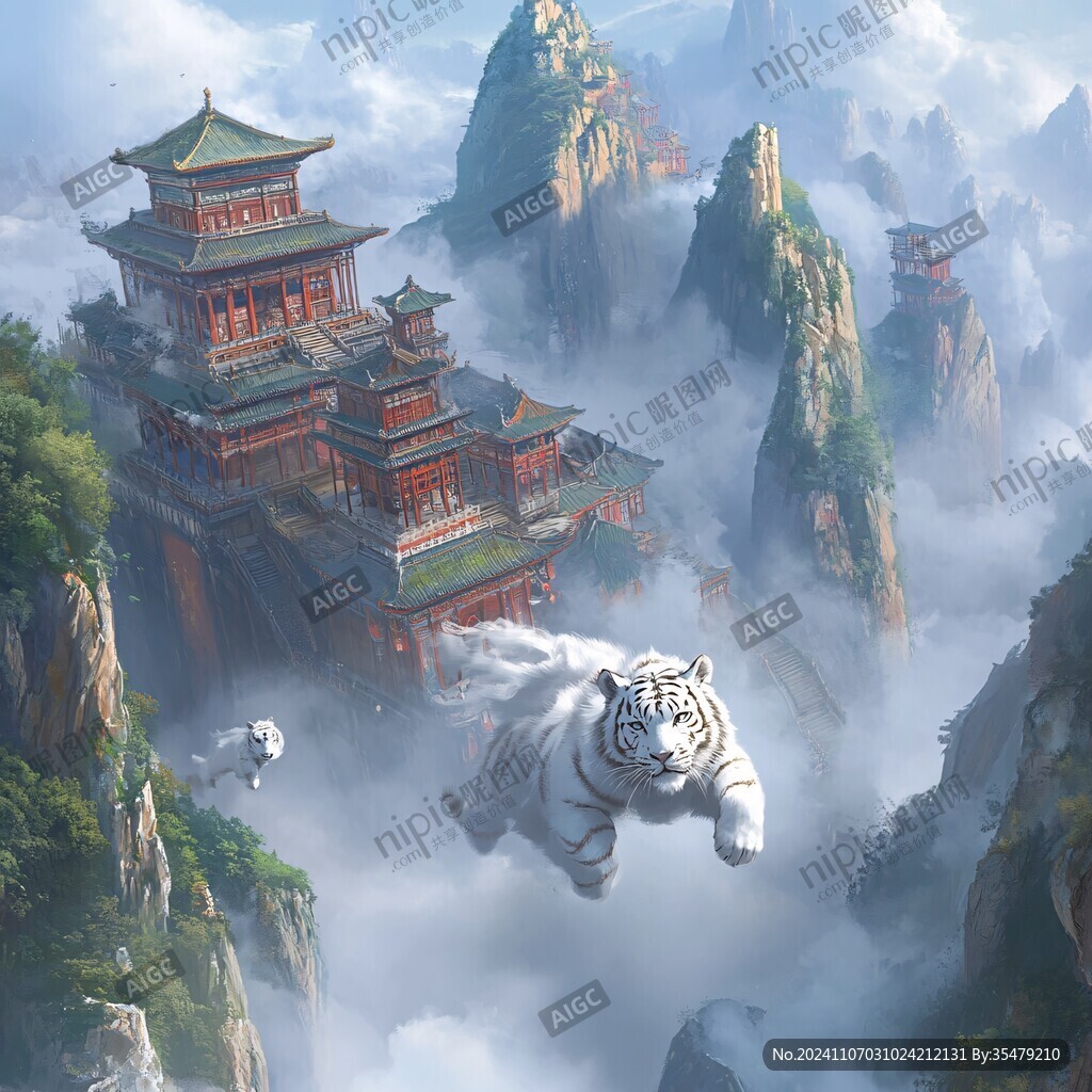 國潮風(fēng)白虎