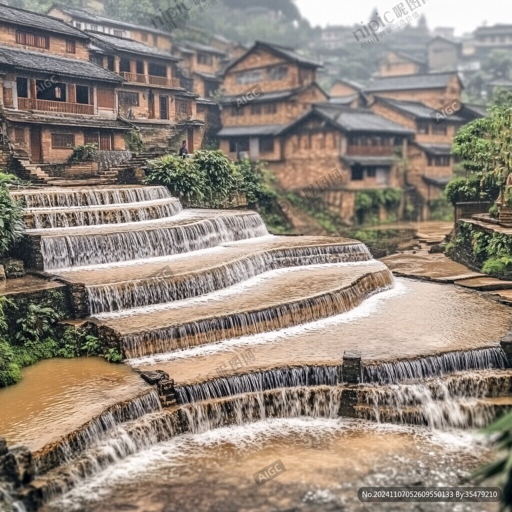 掛在瀑布上的芙蓉鎮(zhèn)